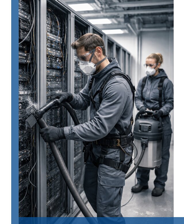 Обеспыливание серверной комнаты в Ачинске, профессиональная очистка