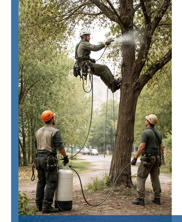 Обработка деревьев от вредителей в Ачинске профессиональная защита